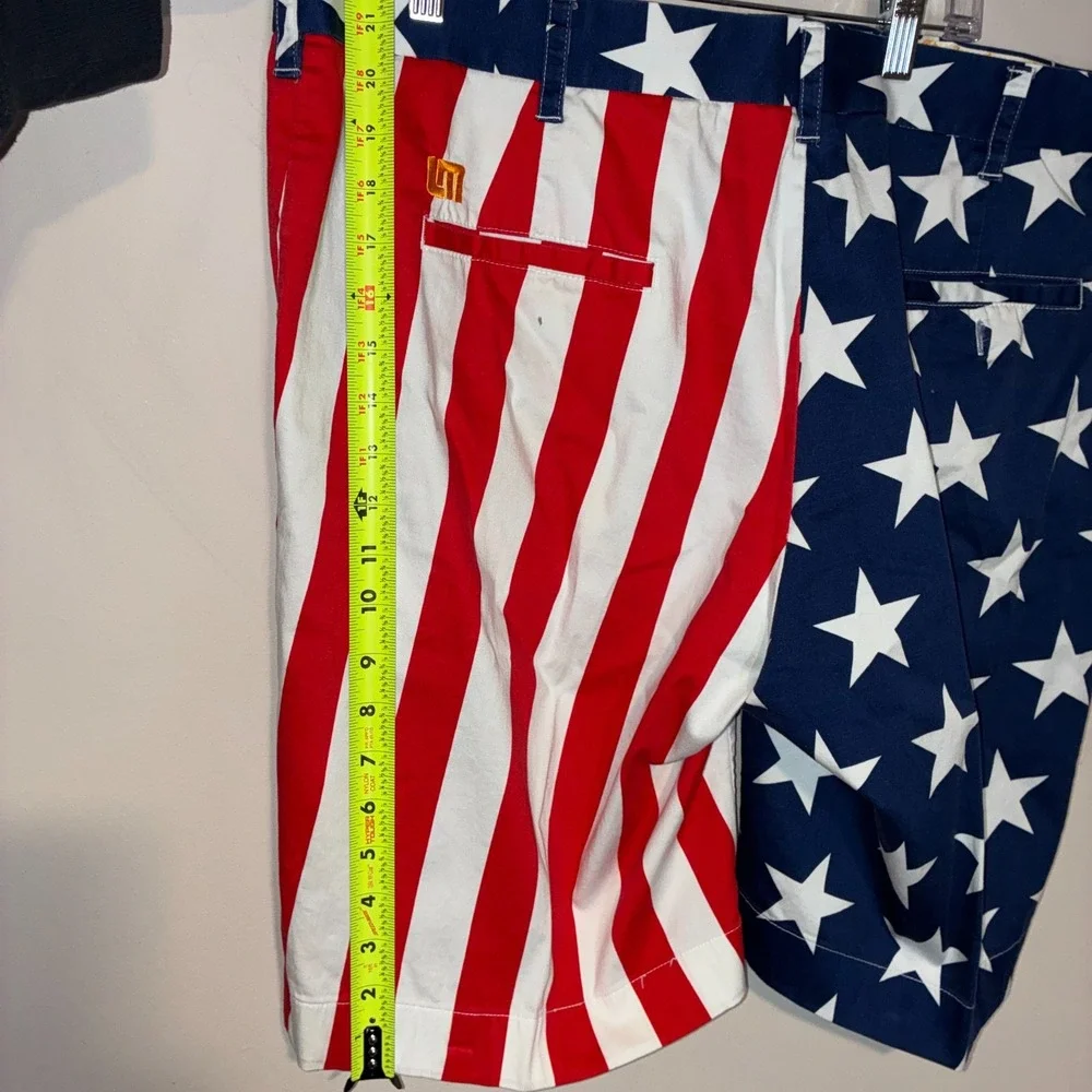 Loudmouth Golf Shorts Mens 42 American Flag Stars Stripes Patriotic USA